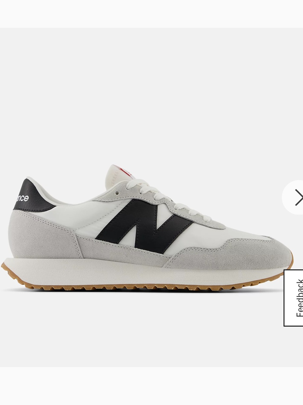 New Balance NWT 237 Sneaker Black White Gray